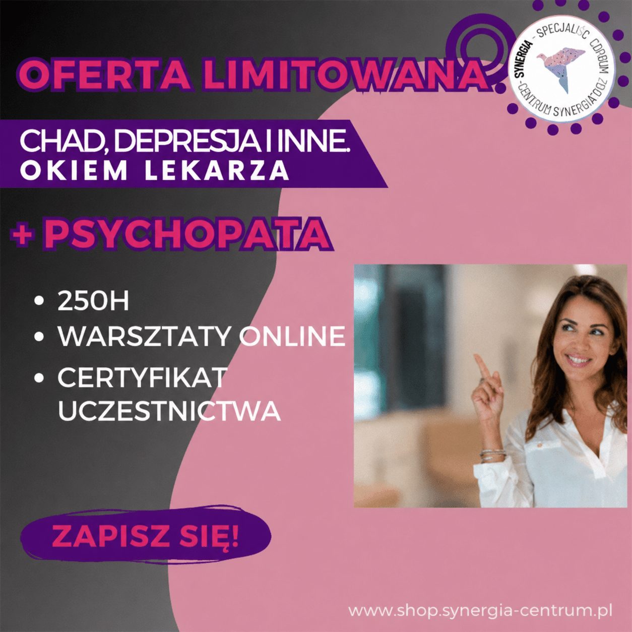 Pakiet: "CHAD, Depresja i inne okiem lekarza" + "Psychopata"