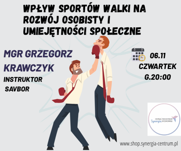 DARMOWY WEBINAR ''Wpływ sportów walki na rozwój osobisty i umiejętności społeczne"