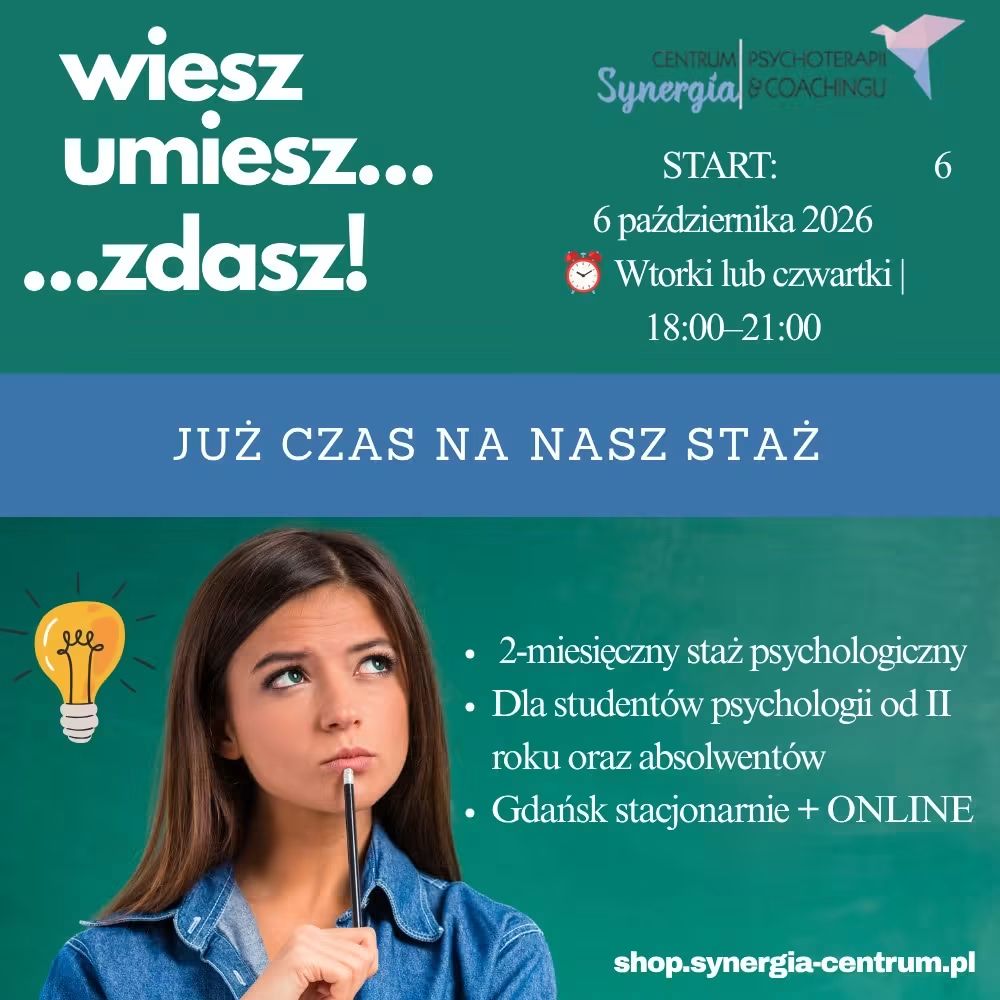 STAŻE ONLINE i STAŻE GDAŃSK - Start 6 października!!