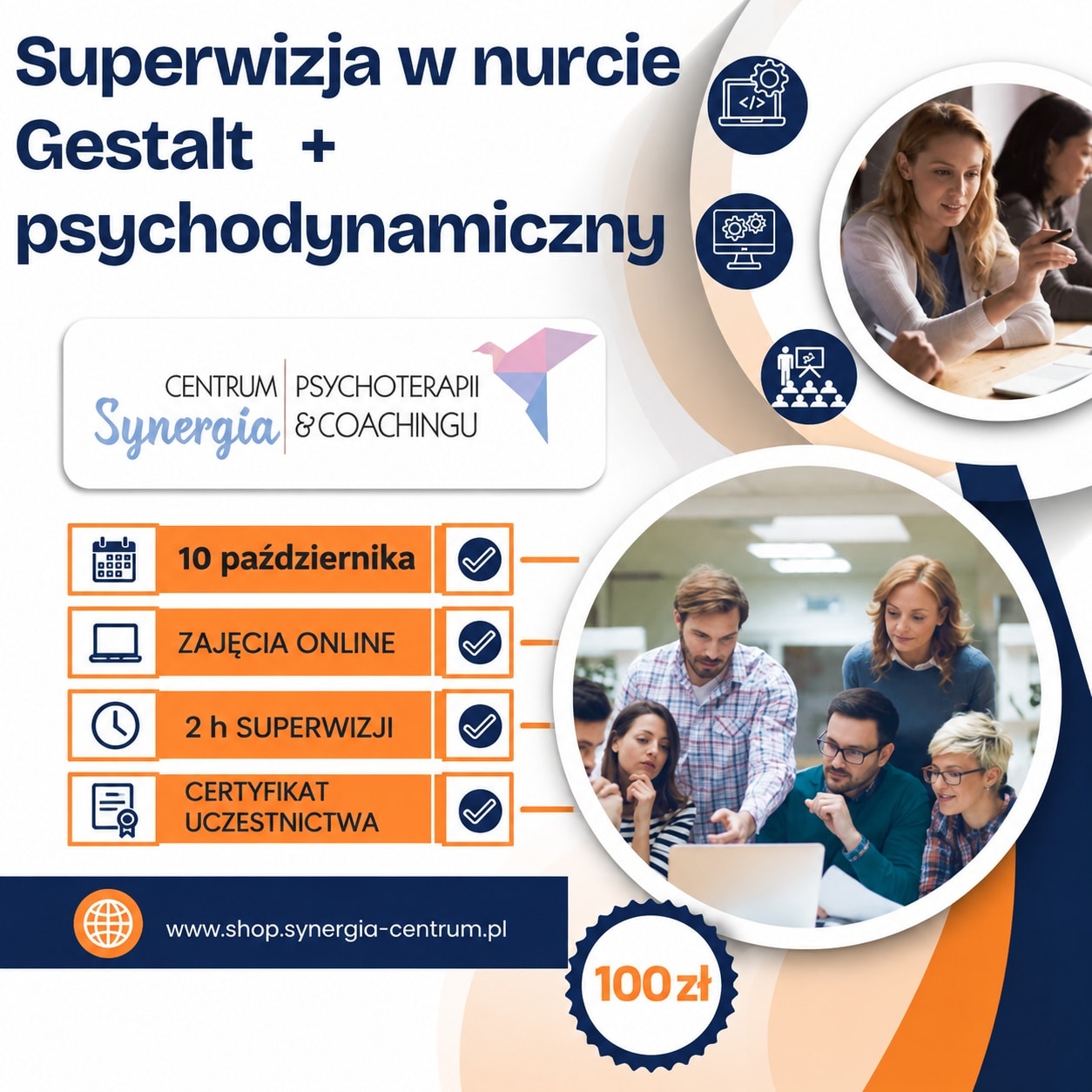 Superwizja grupowa online w nurcie Gestalt z elem. psychodynamicznymi 10.10